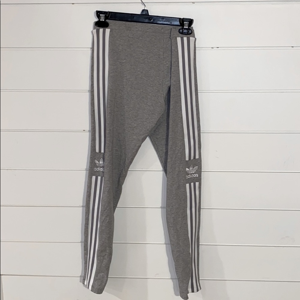 Grey adidas cotton tights